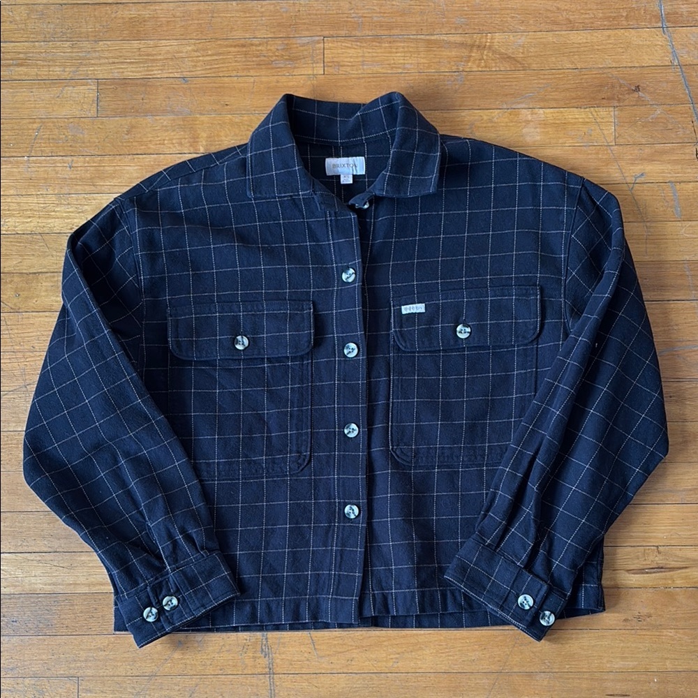Brixton Black Plaid Button Down Shirt